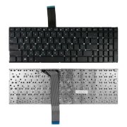 Клавиатура для ноутбука Asus K551L, K56CB, K56C, K56CM, K551LN Series. Плоский Enter. Черная, без рамки