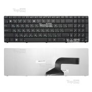 Клавиатура для ноутбука Asus G53 чёрная, без рамки 
