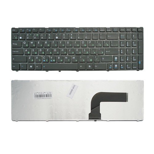 Клавиатура для ноутбука ASUS W90V чёрная с рамкой