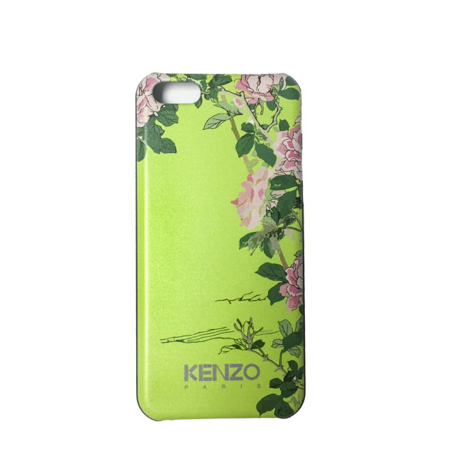 Чехол для iPhone 5/5S/5C/SE зеленый с розами, Kenzo