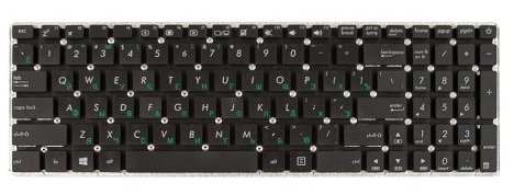 Клавиатура для ноутбука Asus X540, X540L, X540LA, X540CA, X540SA Чёрная без рамки.