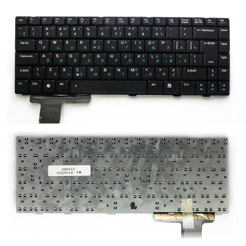 Клавиатура для ноутбука ASUS V2S чёрная без рамки
