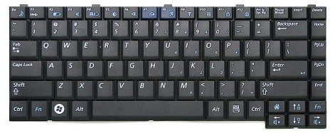 Клавиатура для ноутбука Samsung R403, R408, R410 Series. PN: BA59-02247C, BA59-02247D Чёрная