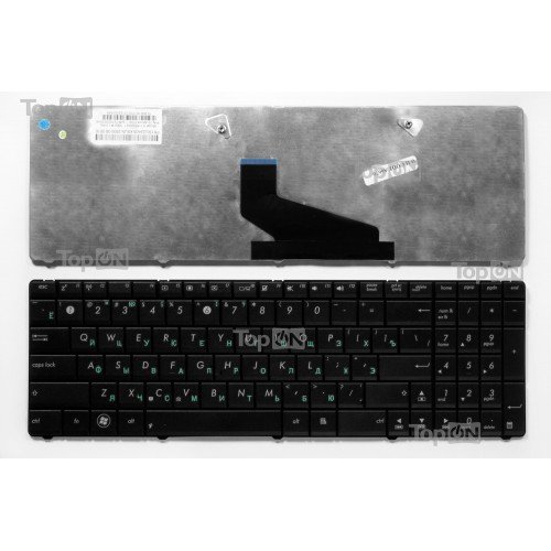 Клавиатура для ноутбука Asus K53T Черная, без рамки