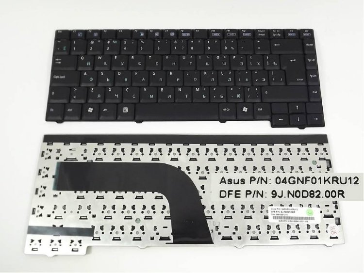 Клавиатура для ноутбука Asus X50 чёрная