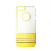 Чехол для iPhone 5/5S/5C/SE  белый с жёлтым 