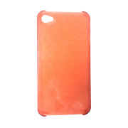 Чехол для iPhone 5/5S/5C/SE красный с блёстками
