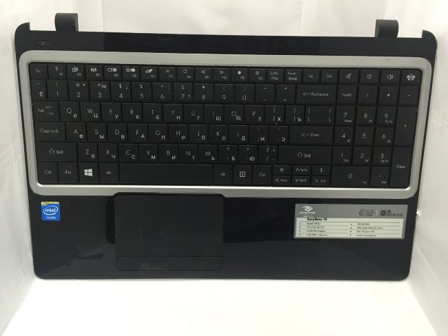 Верхняя часть корпуса с клавиатурой для ноутбука Packard bell